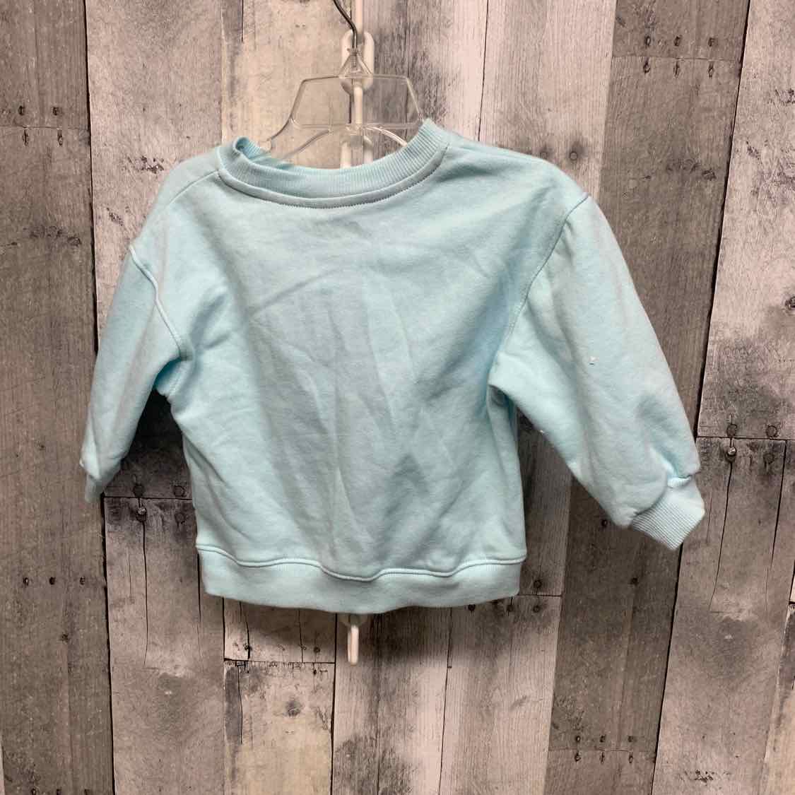 Size 12 Months Blue Graphic Disney Sweat Shirt