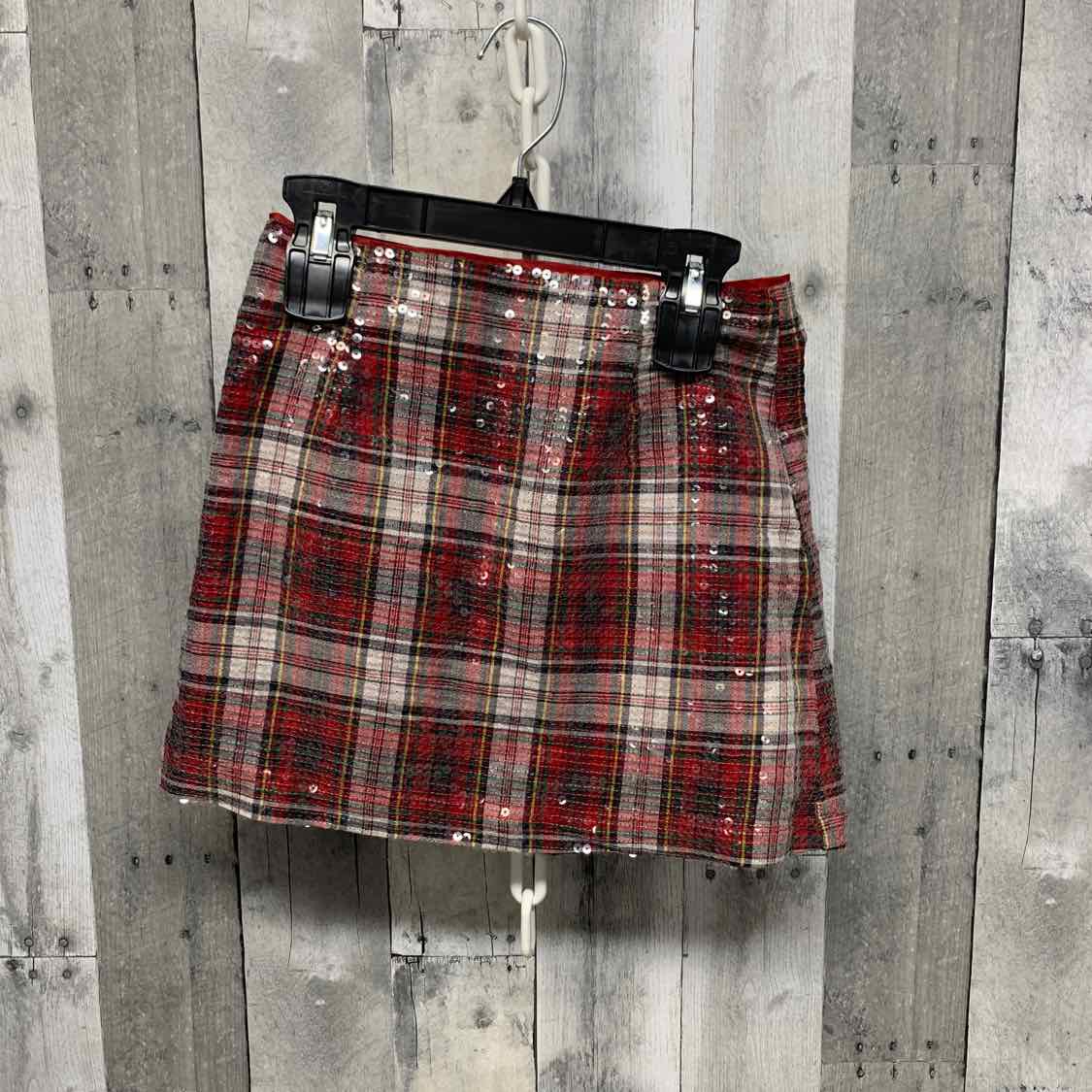 Size 10 Red Plaid B Brand Skirt
