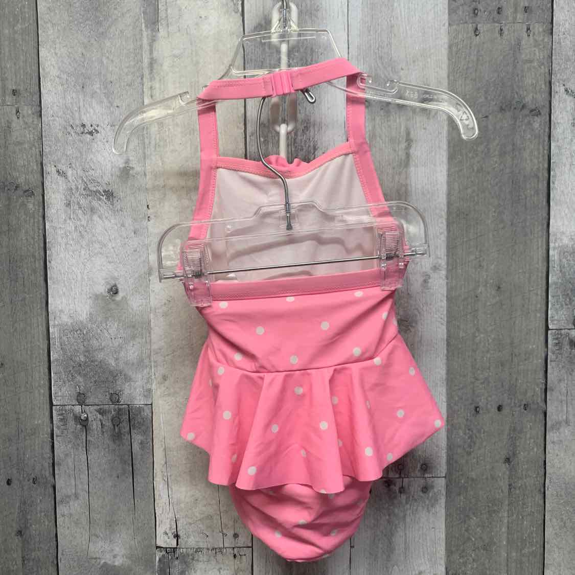 Size 18-24 Months Pink/White Old Navy Swim Suit - 1pc