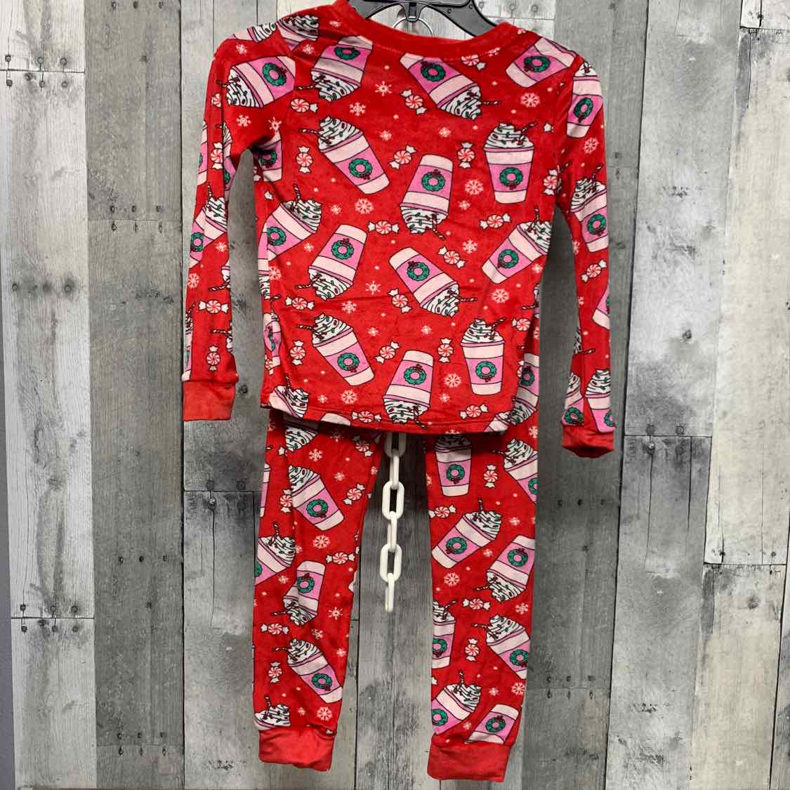 Size 6 Red Graphic Wonder Nation 2pc PJs