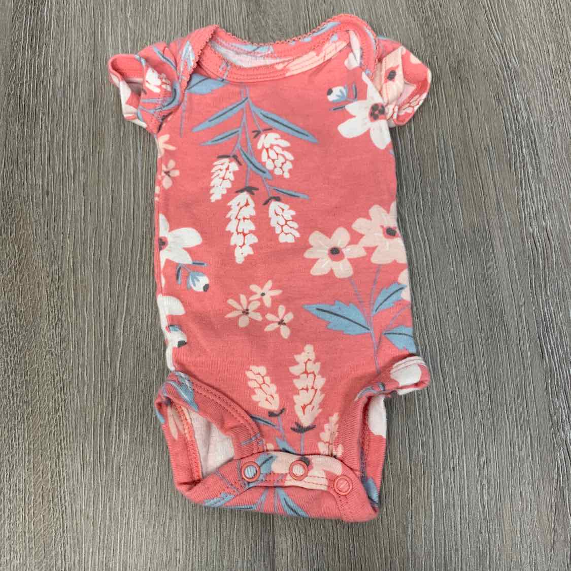 Size Preemie Pink Print Carter's Bodysuit