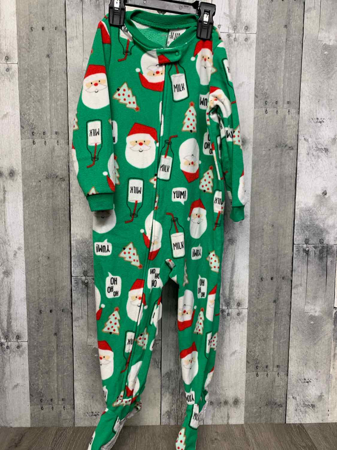 Size 3T Green Simple Joys Footy PJs