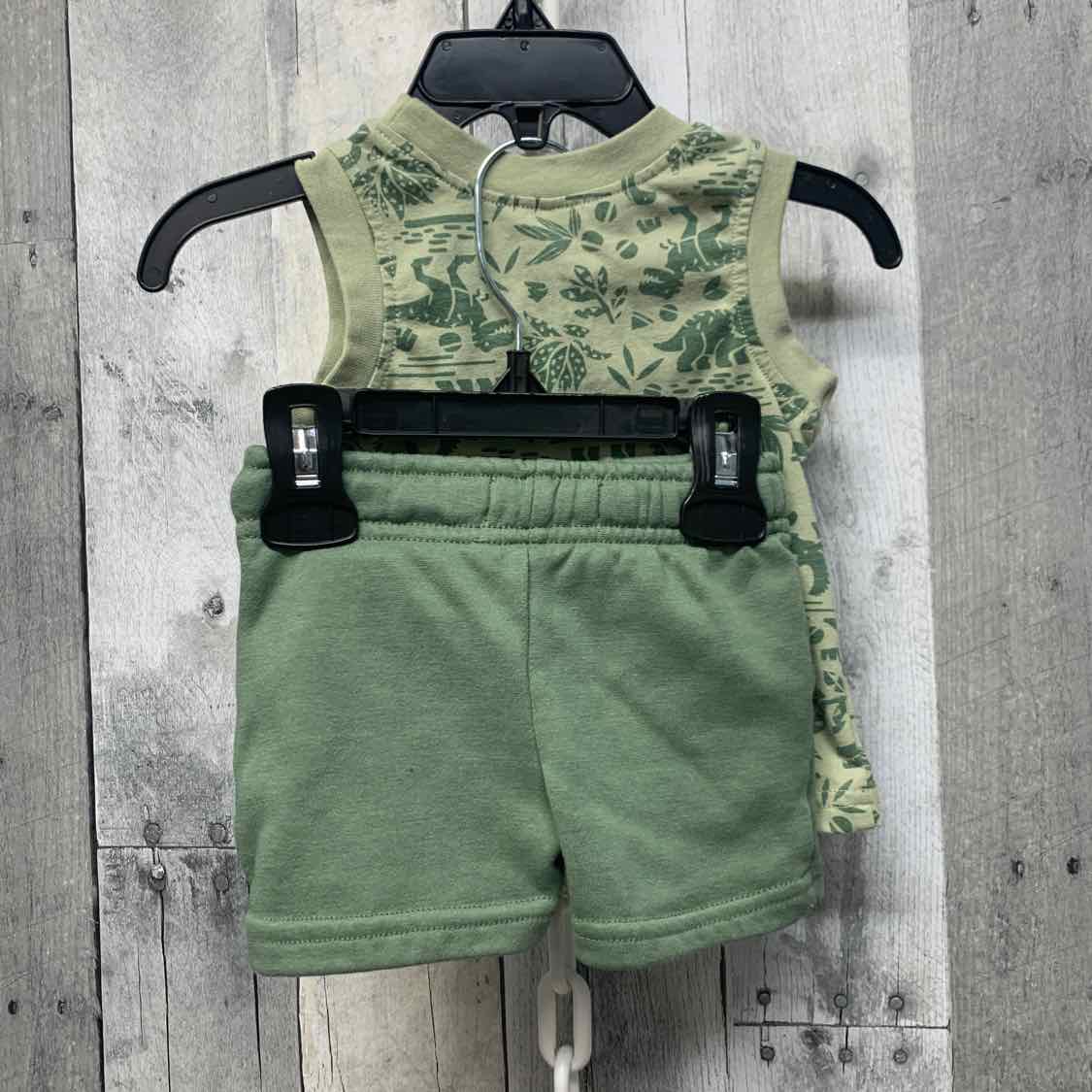 Size 3 Months Green B Brand Shirt/Shorts