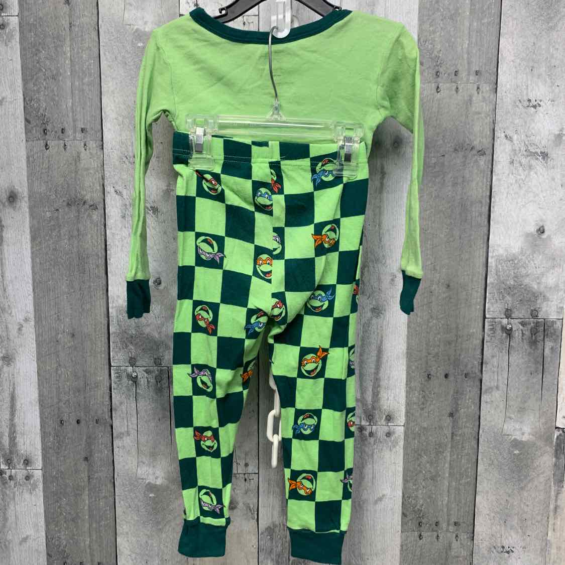 Size 3T Green Print Nickelodeon 2pc PJs