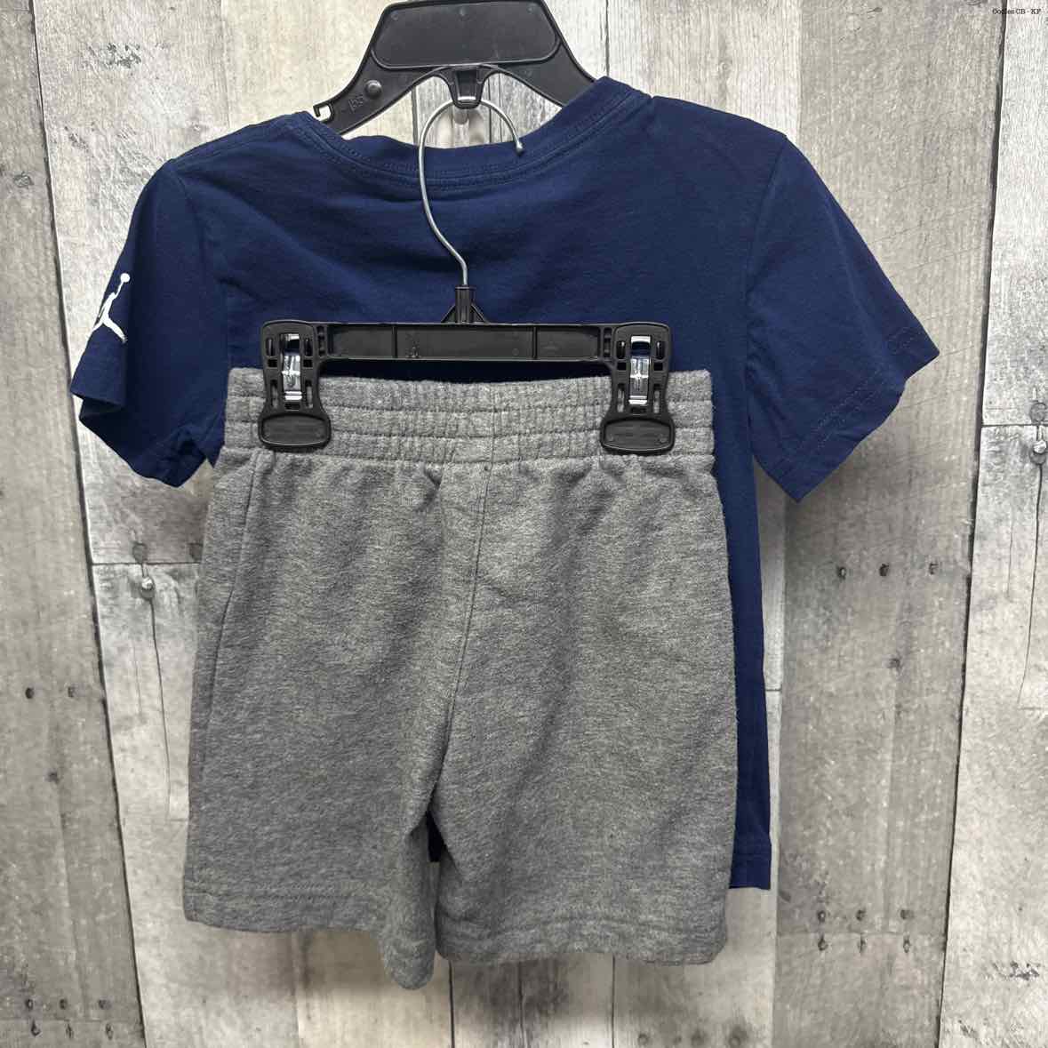 Size 4T Gray/Navy Sport Brand Shirt/Shorts