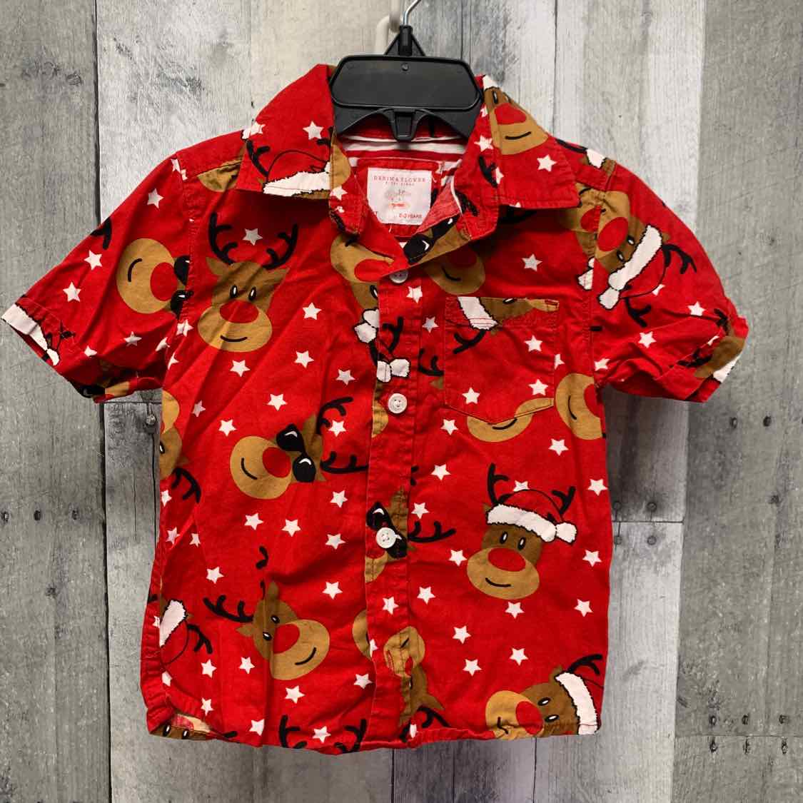 Size 2T Red B Brand Button Up