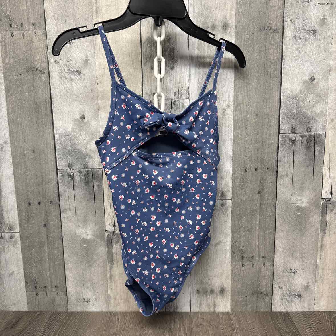 Size 10 Navy Floral B Brand Swim Suit - 1pc