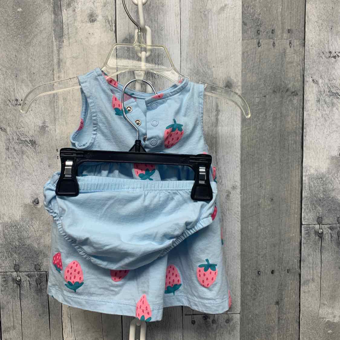 Size 3 Months Blue/Pink Carter's 2pc Dress