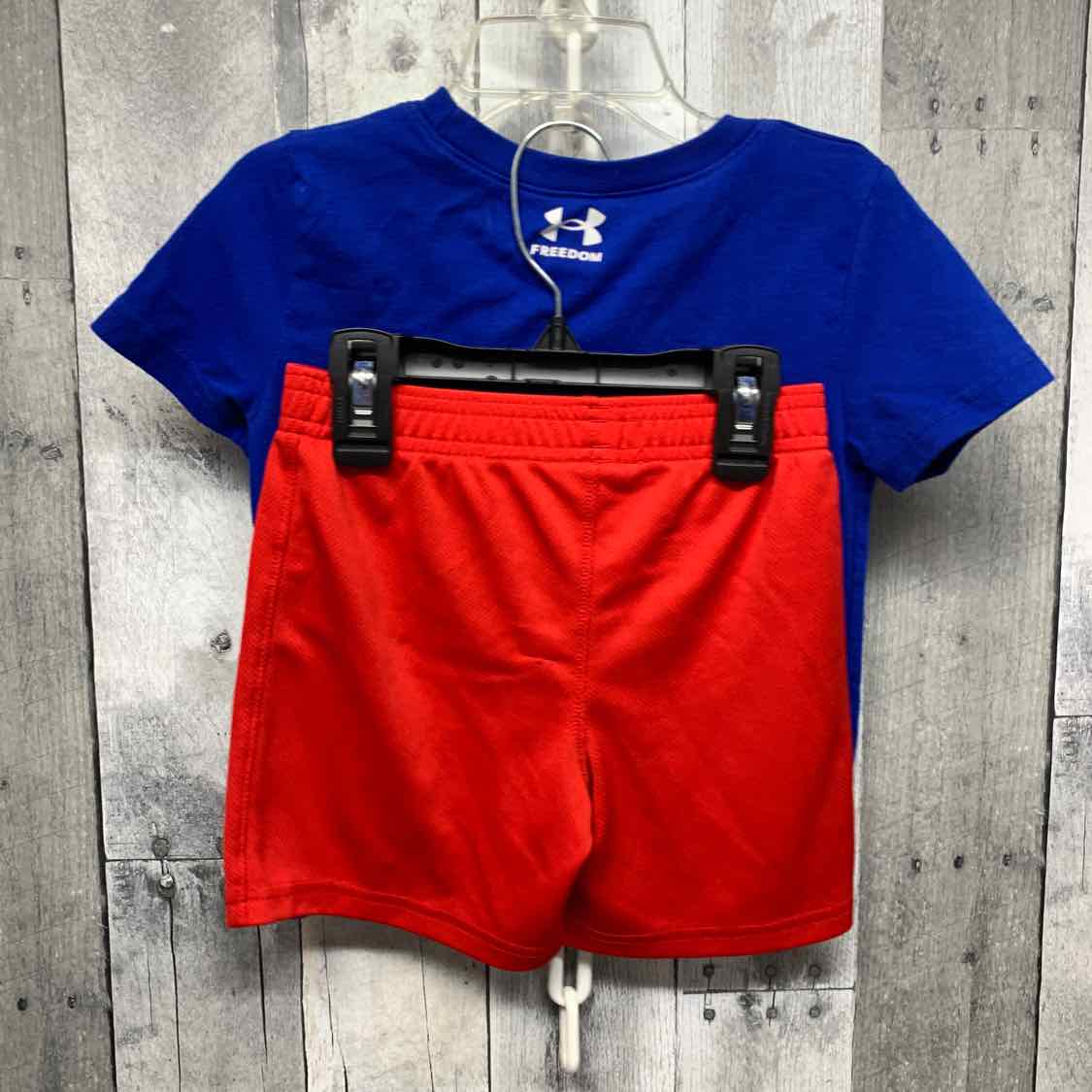 Size 3T Blue/Red Sport Brand Shirt/Shorts