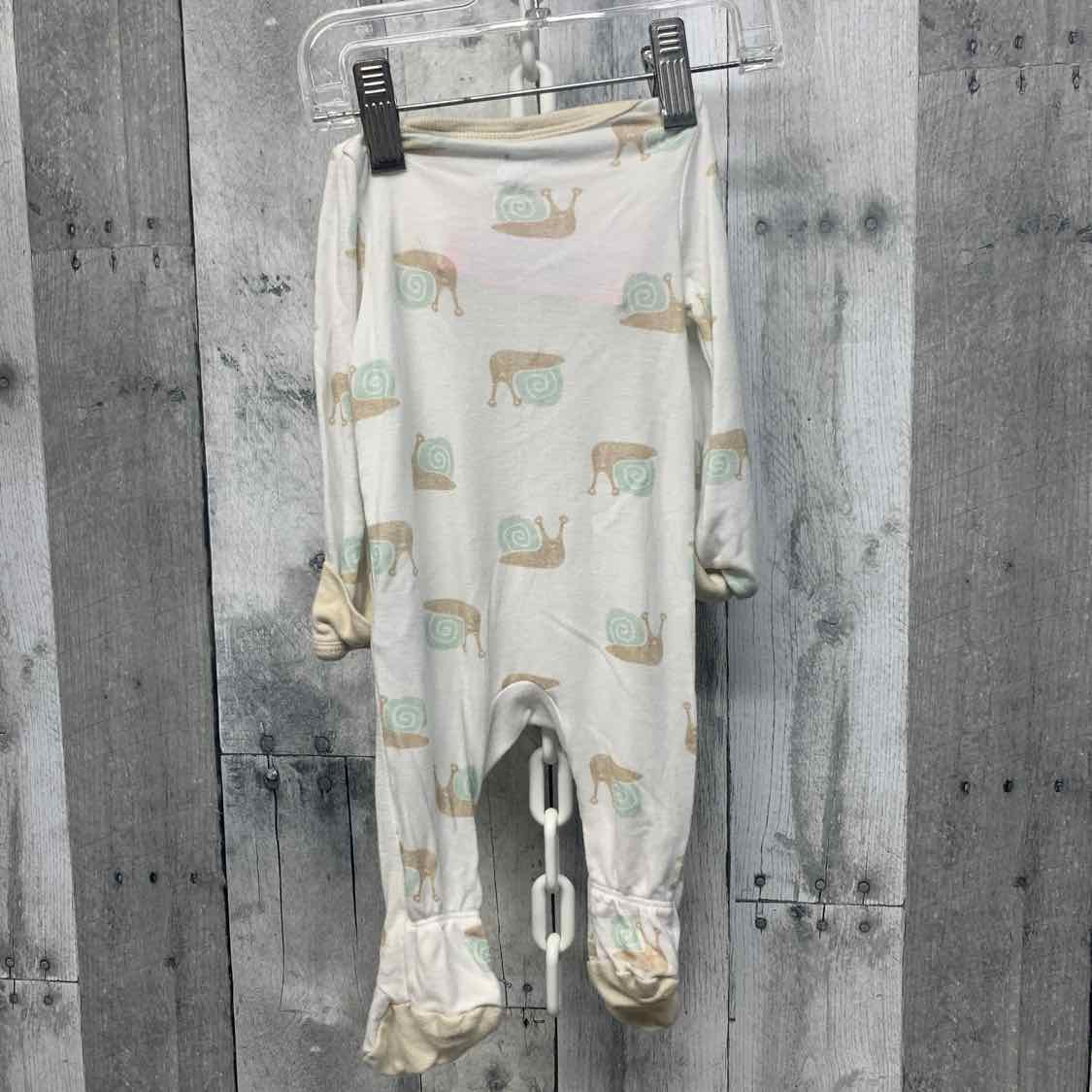 Size Newborn Tan/Green Cloud Island Footy PJs