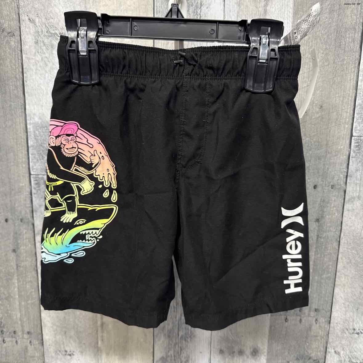 Size 6 Black Hurley Swim Trunks - OodlesCB