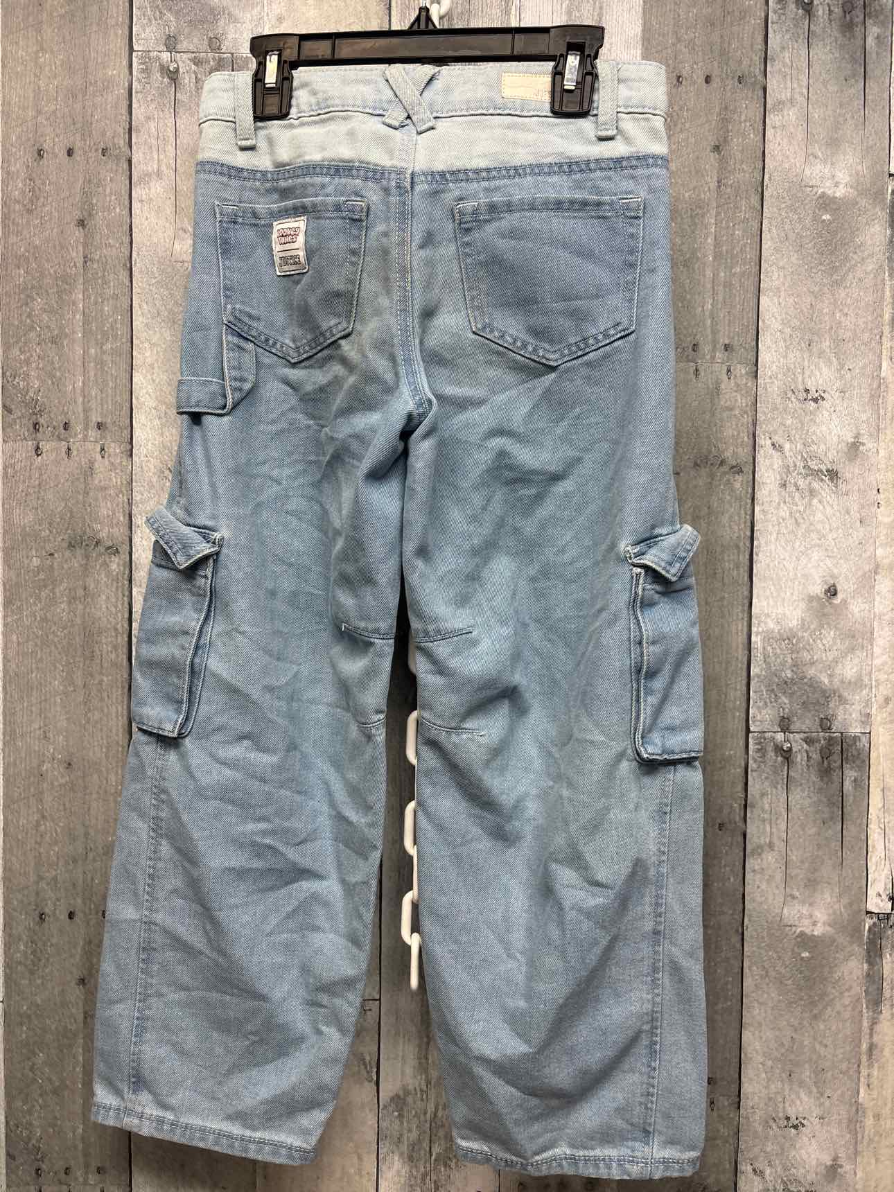 Size 10 Denim/Yellow Justice Jeans