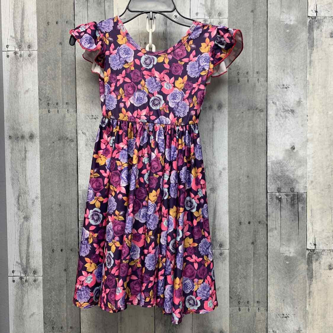 Size 5/6 Purple Print Dot Dot Smile Dress