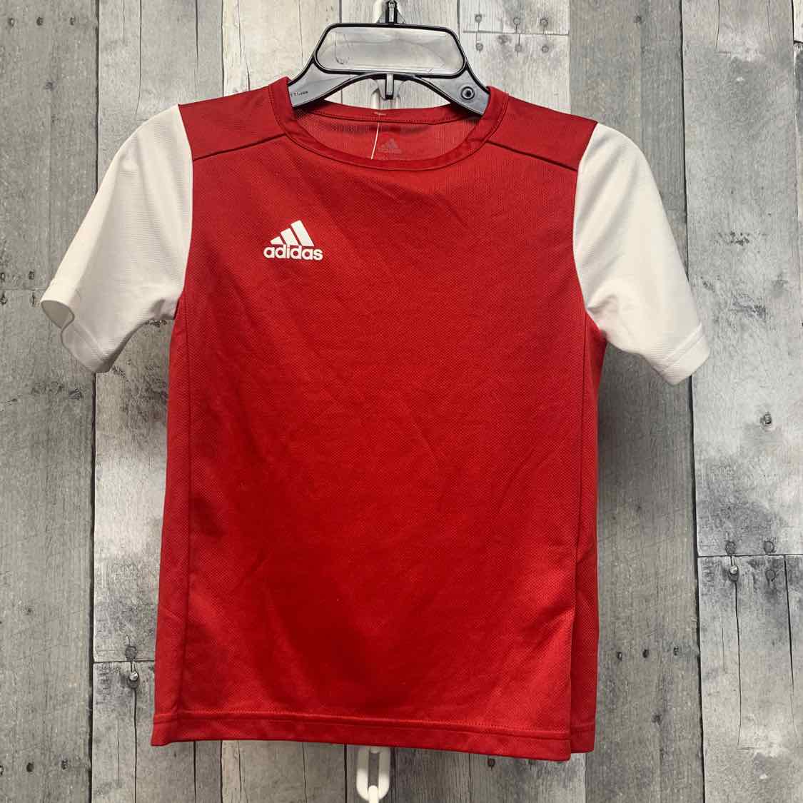 Size 7/8 Red/White Sport Brand T Shirt - OodlesCB