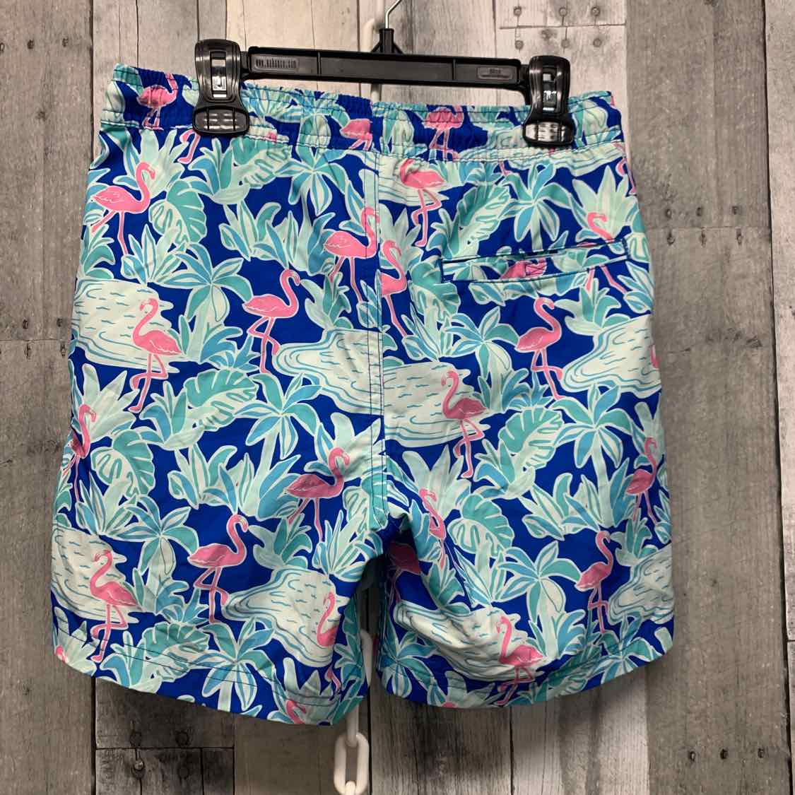 Size Large Blue/Pink Members Mark Swim Trunks