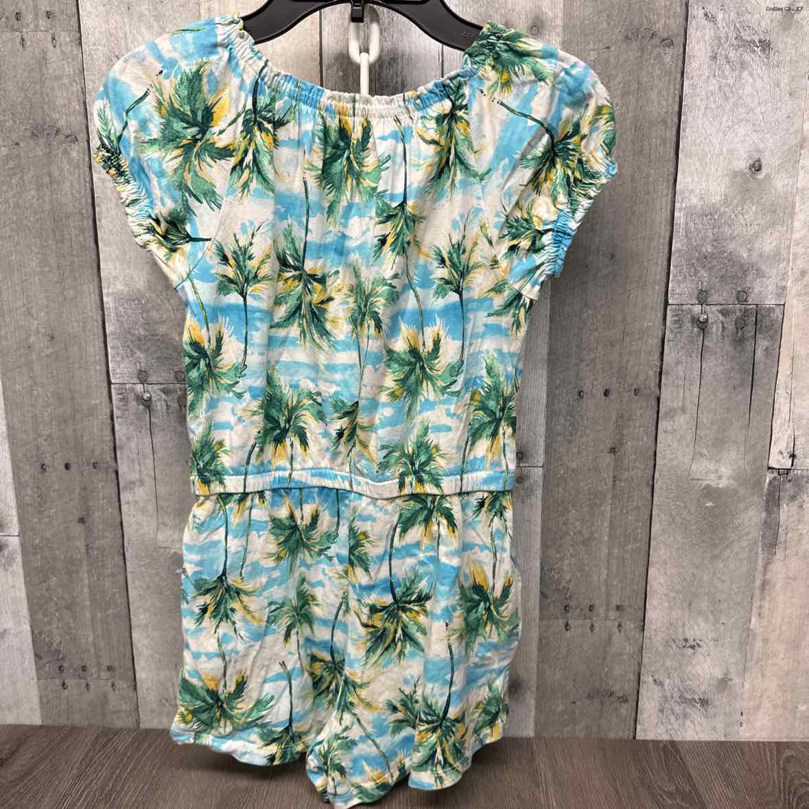 Size 8 Blue Print Old Navy Romper