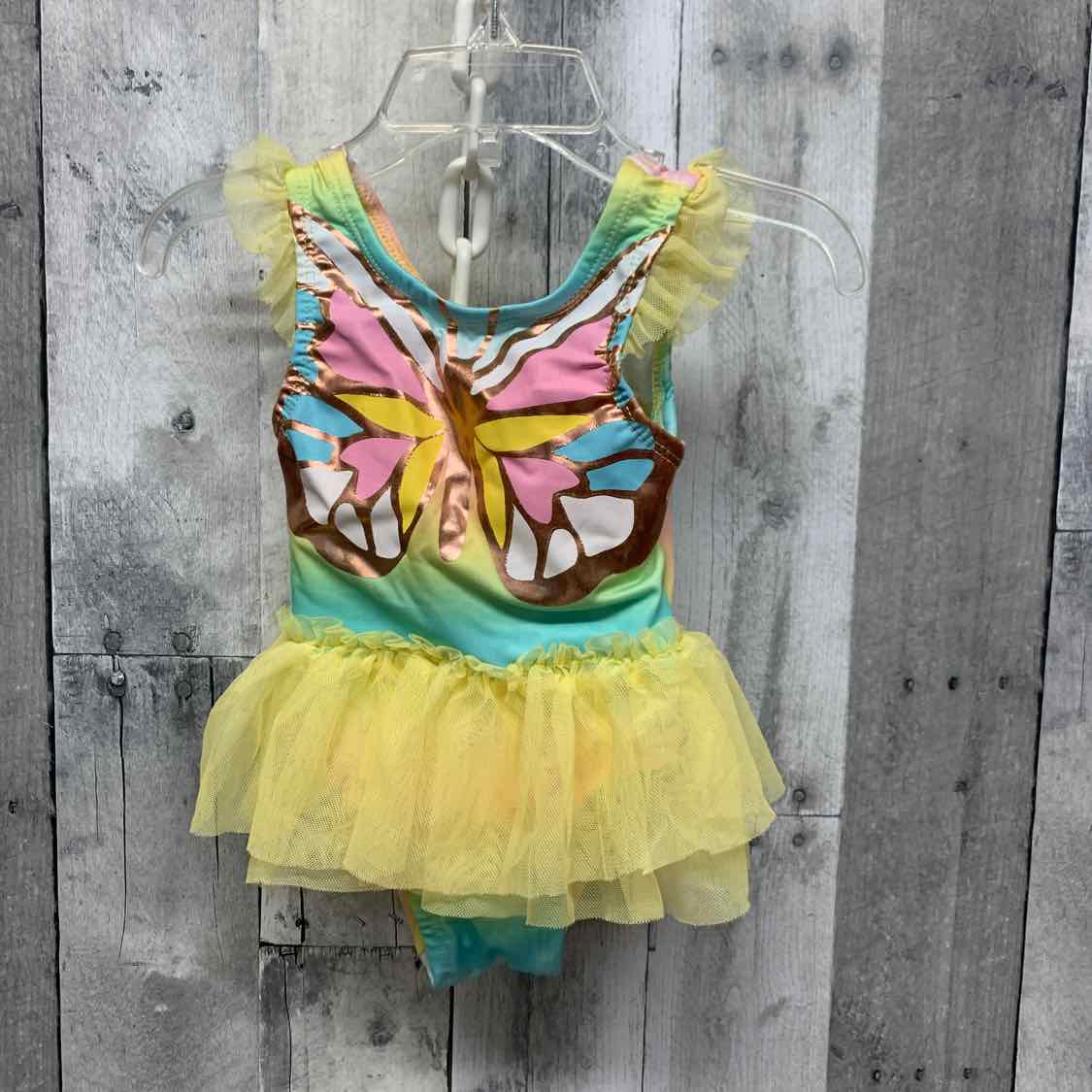 Size 18 Months Yellow/Blue Penelope Mack Swim Suit - 1pc - OodlesCB
