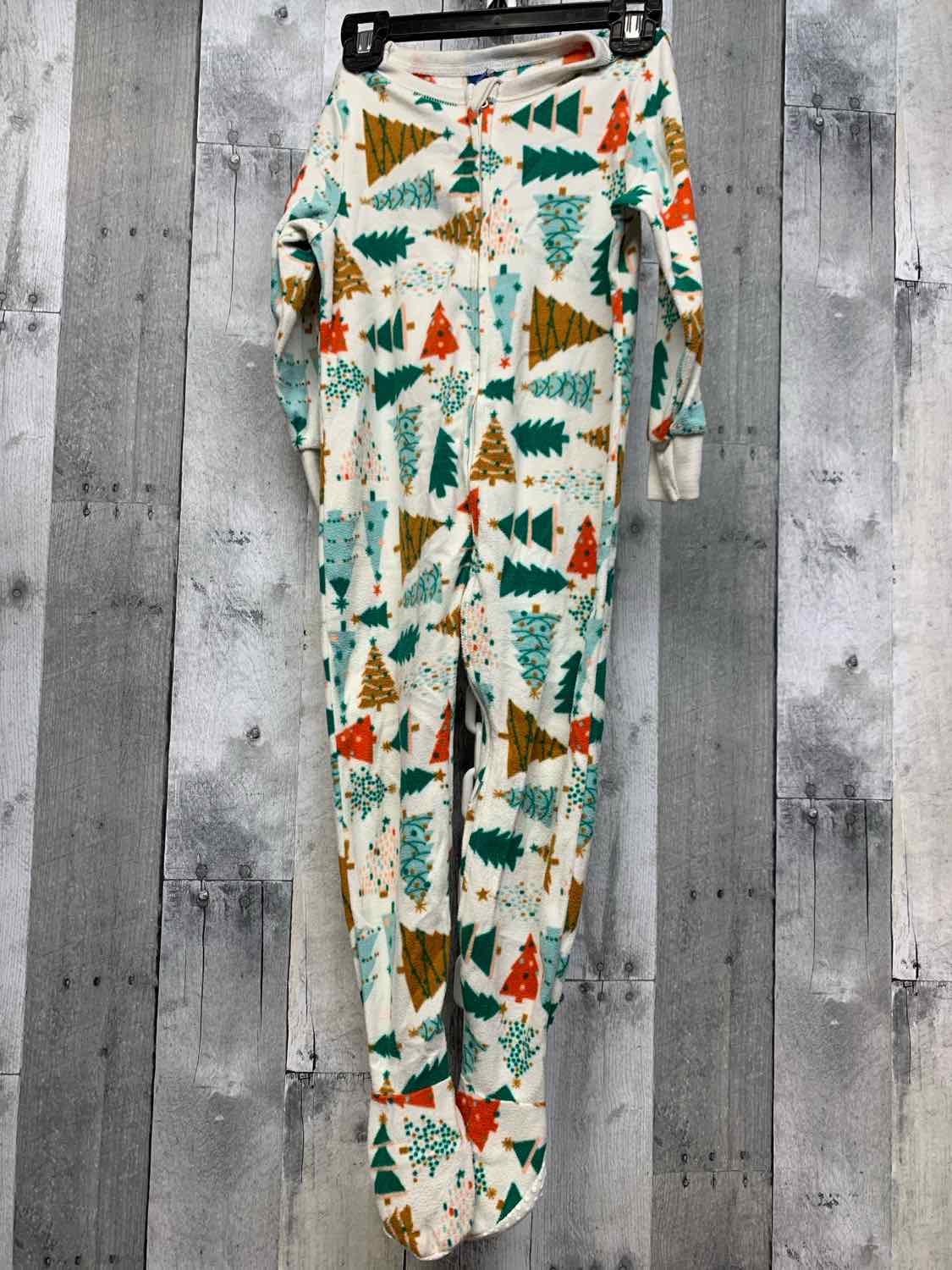 Size 3T Ivory Print Old Navy Footy PJs