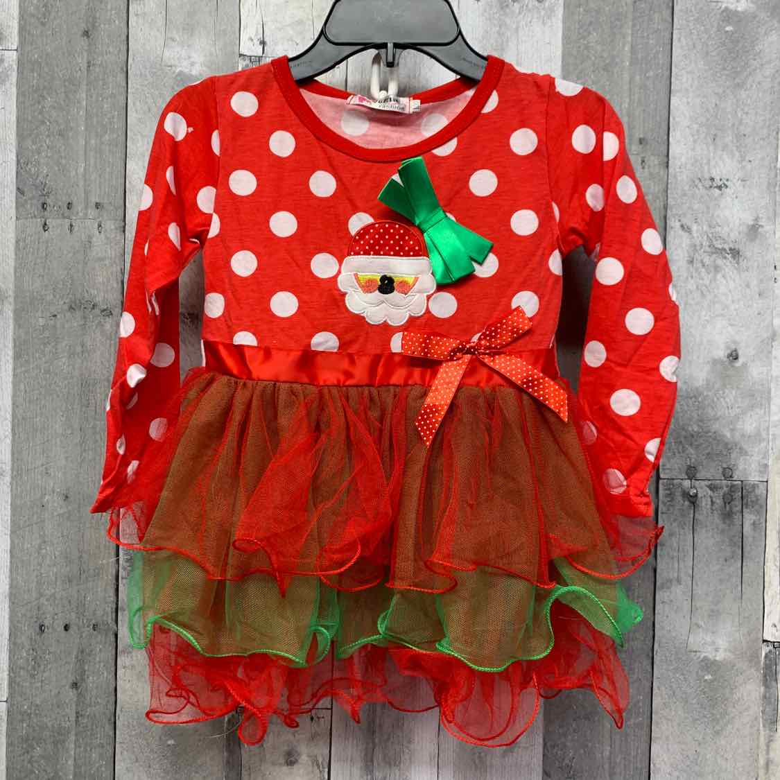 Size 5/6 Red/White Boutique Brand Long Sleeve Shirt