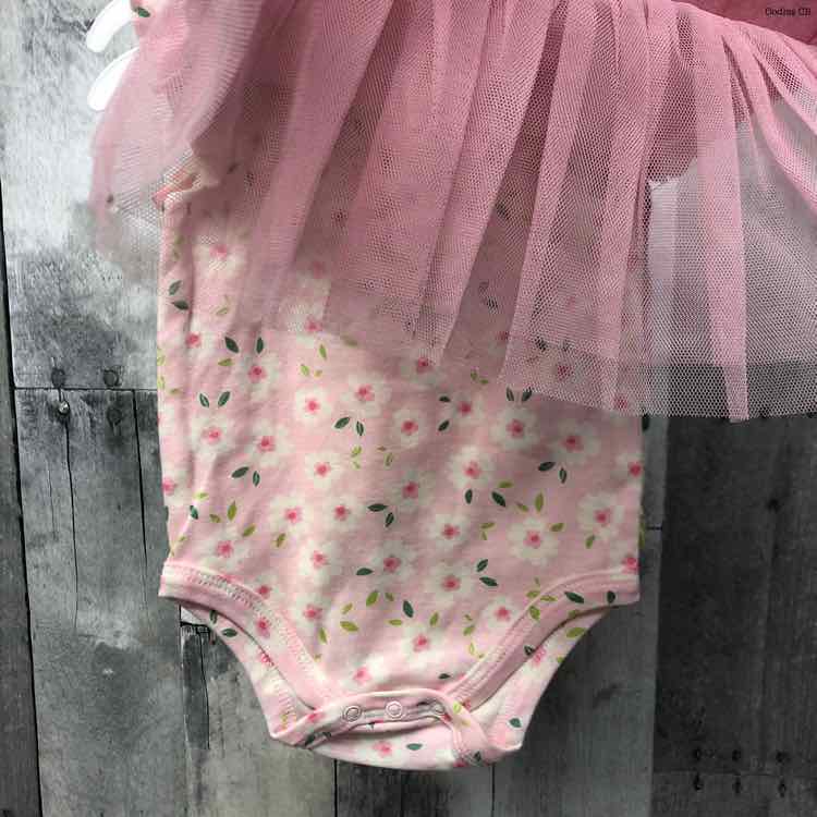 Size 3-6 Months Pink/White B Brand Romper