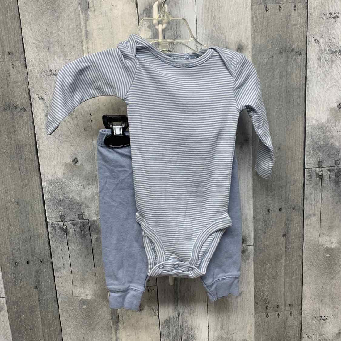 Size 6 Months Blue/White Just One You Shirt/Pants