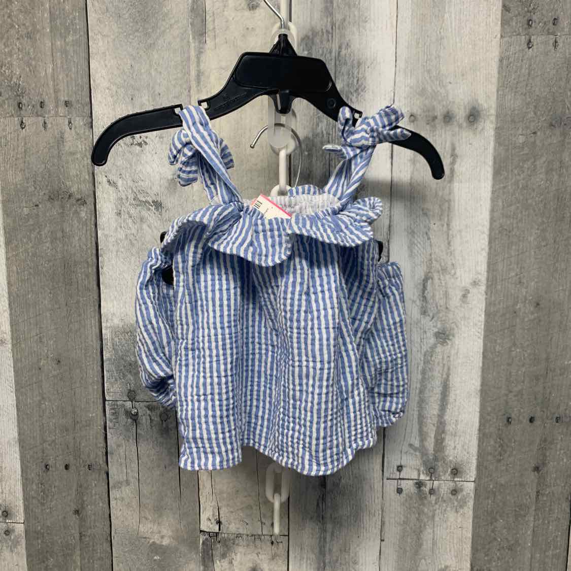 Size 12 Months Blue/White 7 for all Mankind Shirt/Shorts