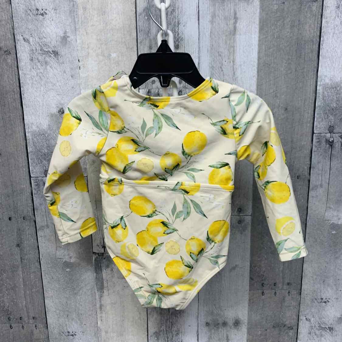 Size 18 Months Yellow Graphic Jessica Simpson Swim Suit - 1pc
