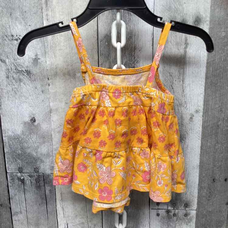 Size 12 Months Orange/Pink Carter's Tank Top - OodlesCB