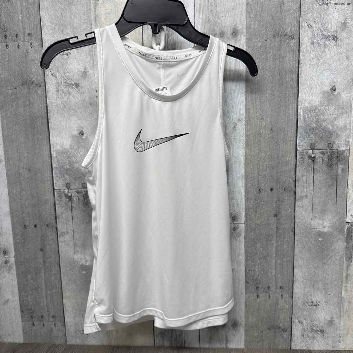 Size Large White Sport Brand Tank Top