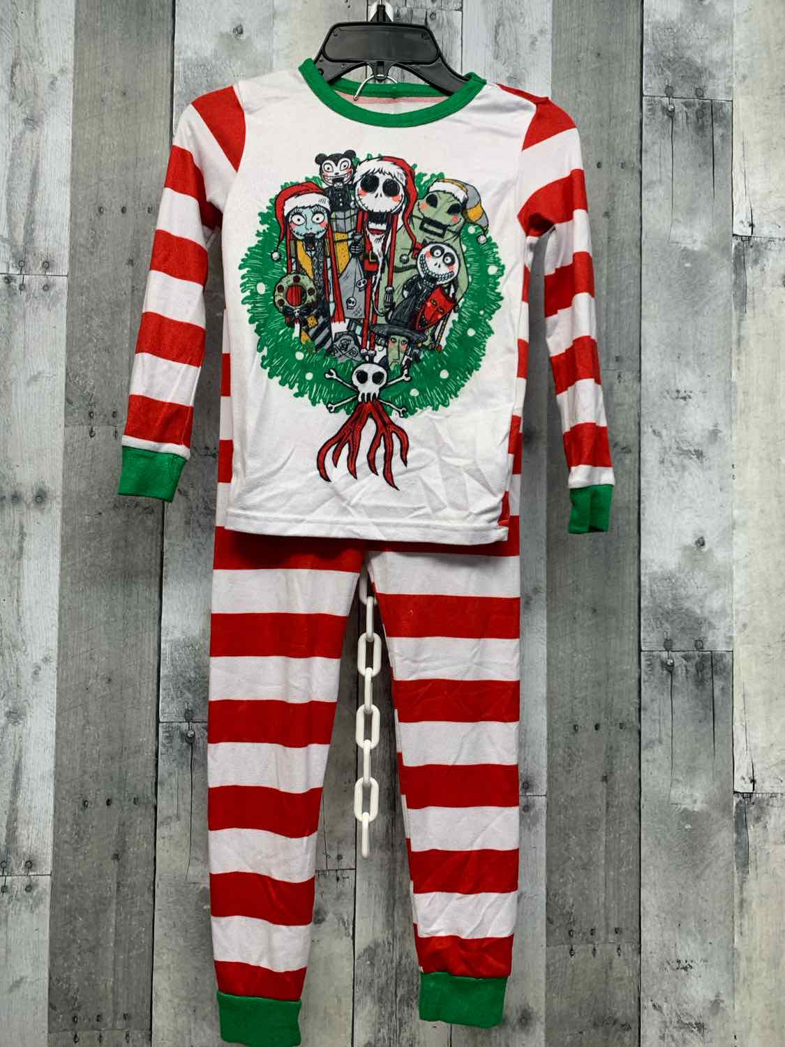 Size 8 Red/White Disney 2pc PJs