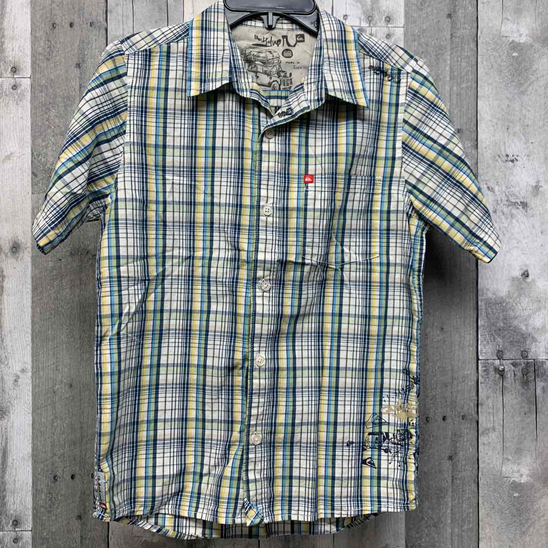 quiksilver dress shirts Size Medium White/Navy Quiksilver Button Up – OodlesCB