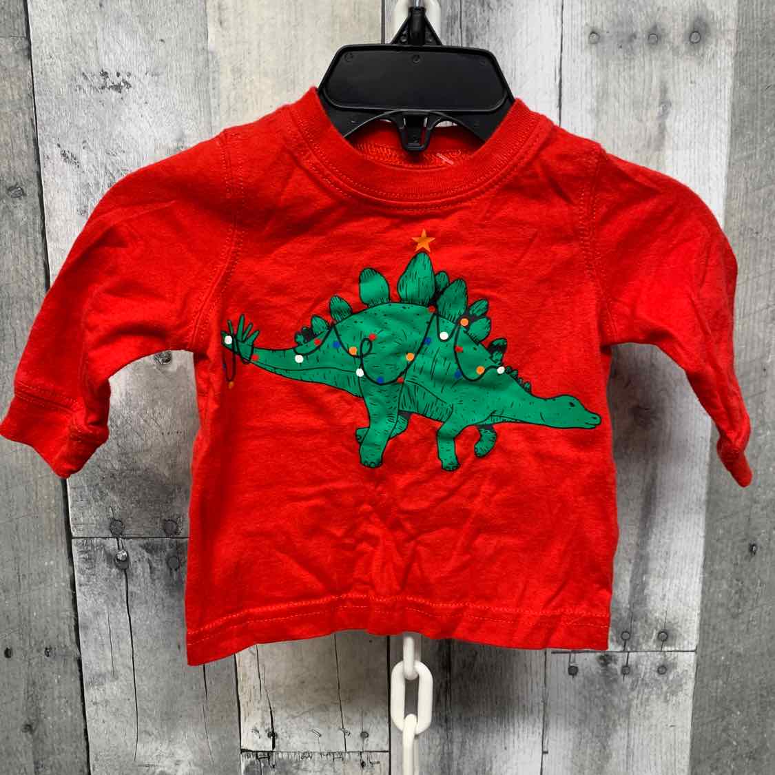 Size 3 Months Red Graphic Carter's Long Sleeve Shirt