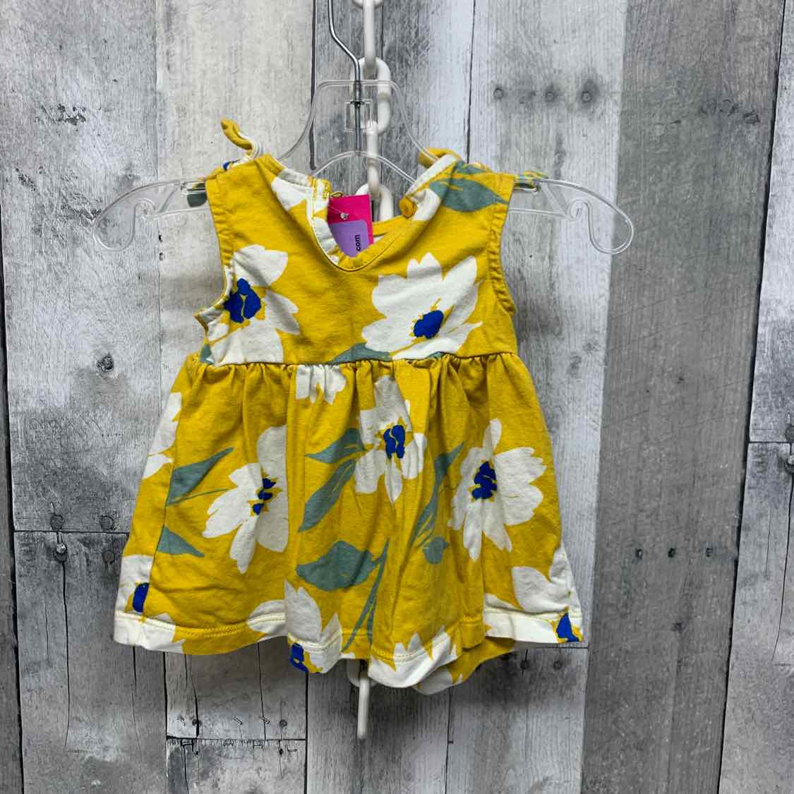 Size 3 Months Yellow/White Carter's Dress - Knit
