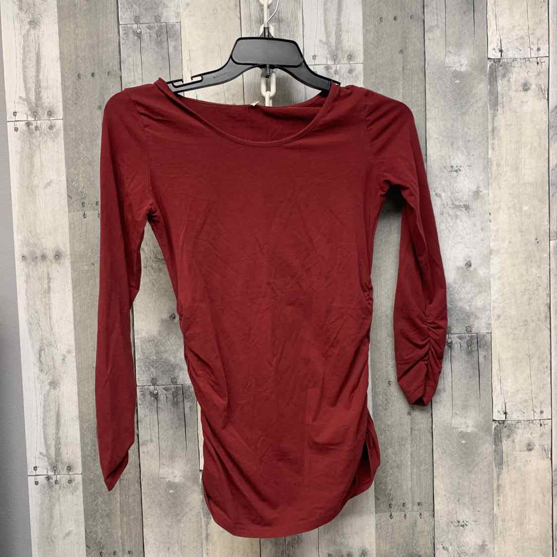 Size S Burgundy B Brand Long Sleeve Top