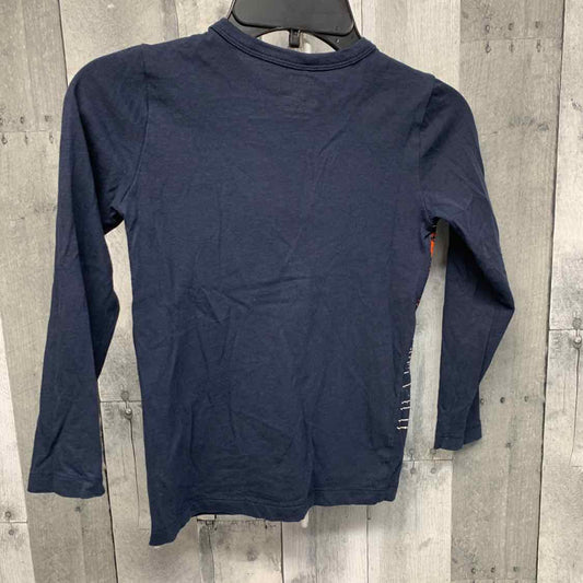 Size 4/5 Navy Graphic Crew Cuts Long Sleeve Shirt