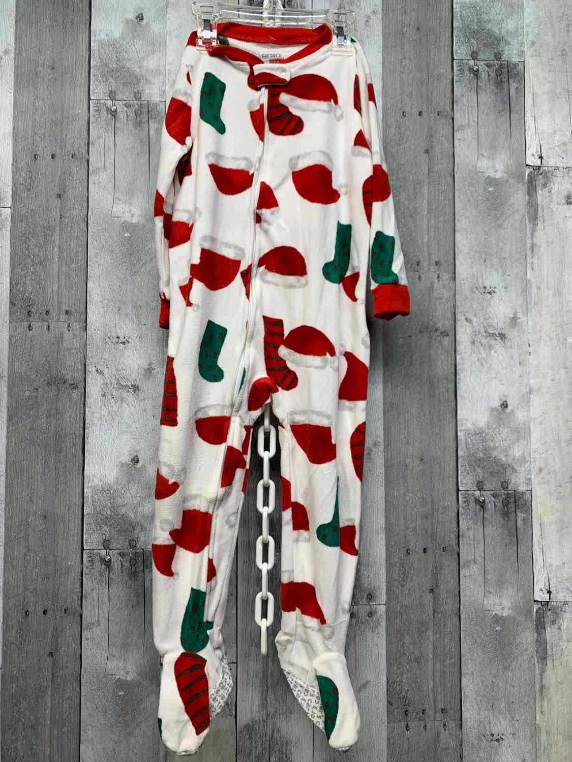 Size 3T Red/White Carter's Footy PJs