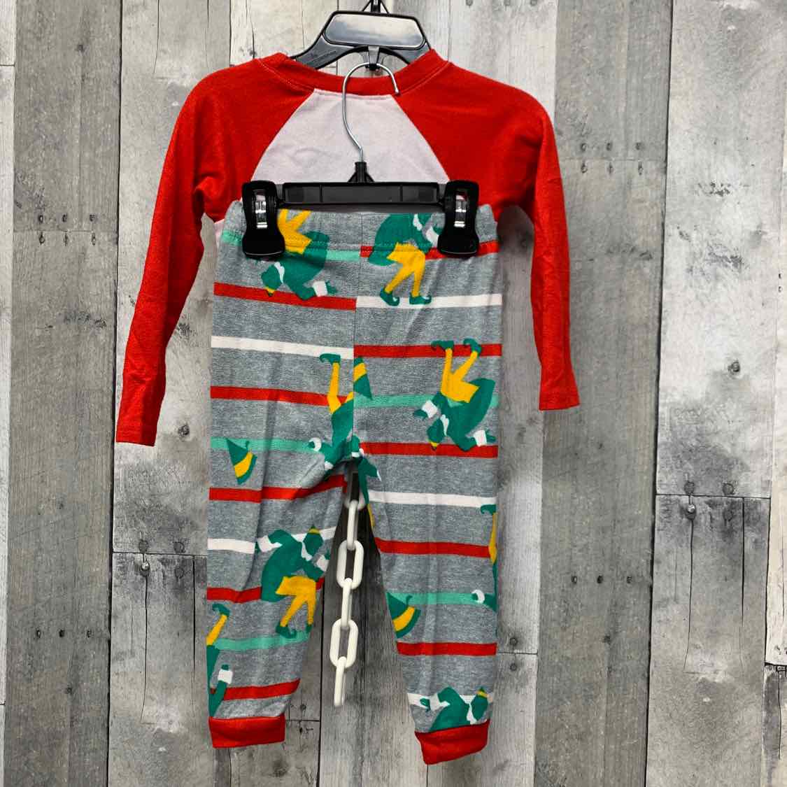 Size 2T Red/Green B Brand 2pc PJs