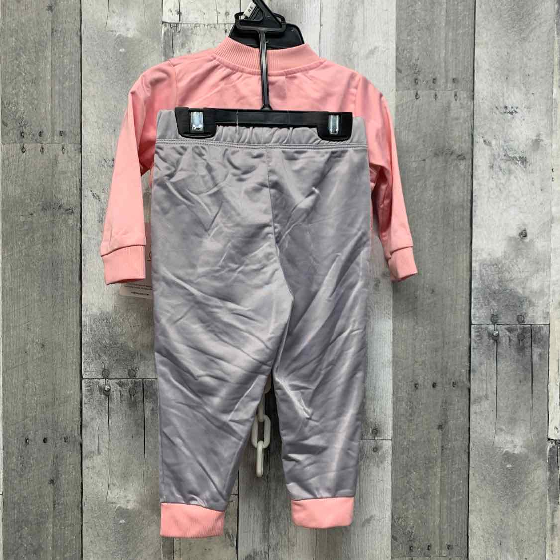 Size 18 Months Pink/Gray Body Glove Jacket/Pants