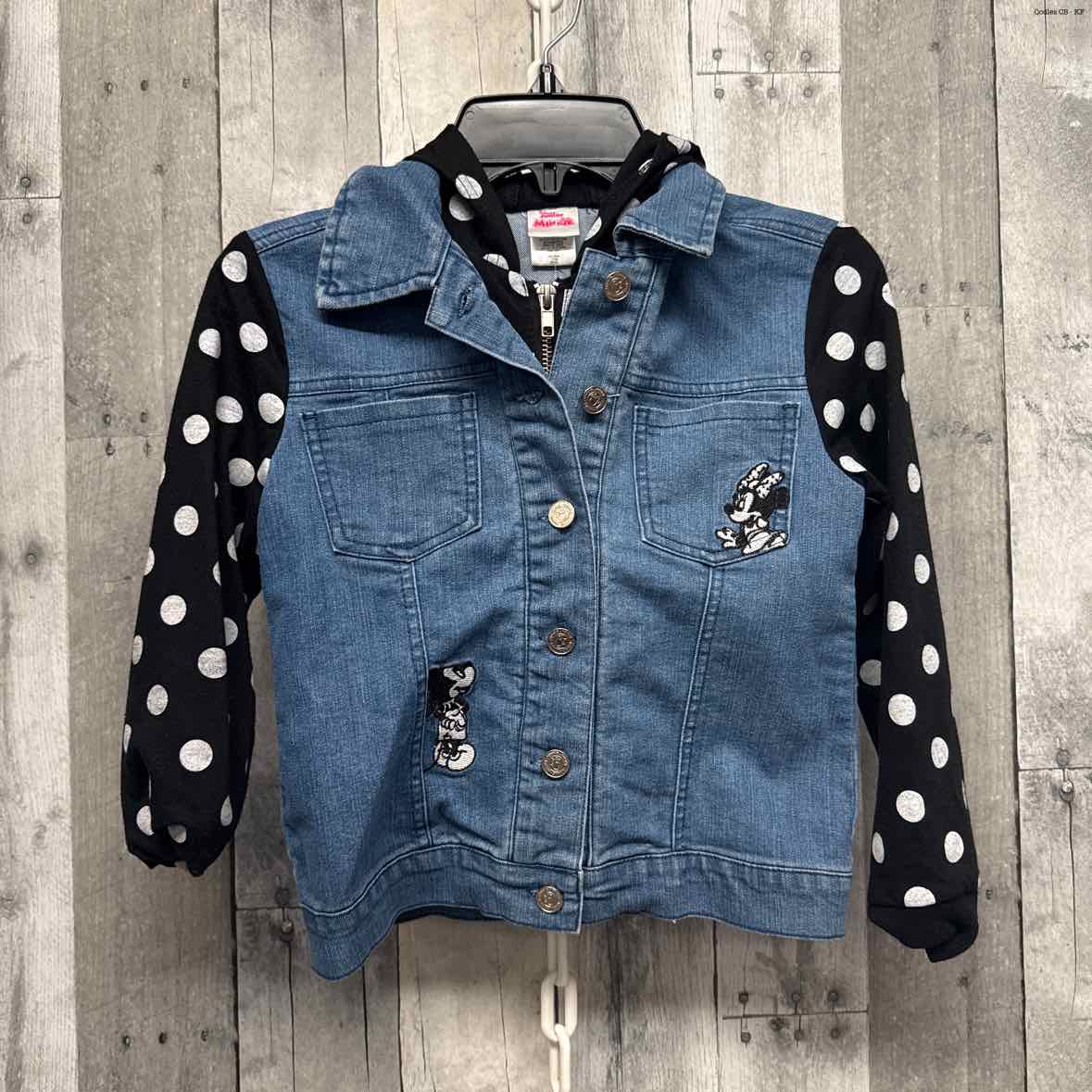 Size 6 Denim/Black Disney Light Jacket