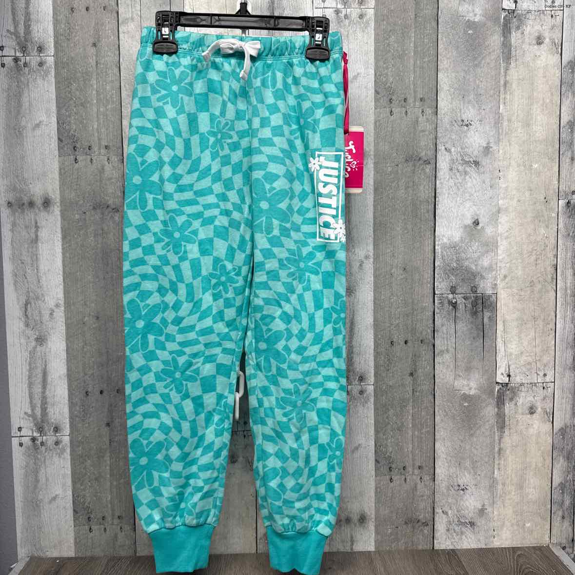 Size 7/8 Blue Print Justice Athletic Pants