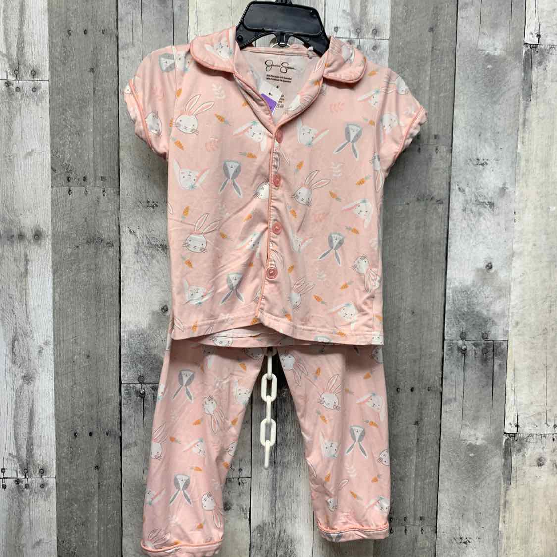 Size 4 Pink Print Jessica Simpson 2pc PJs