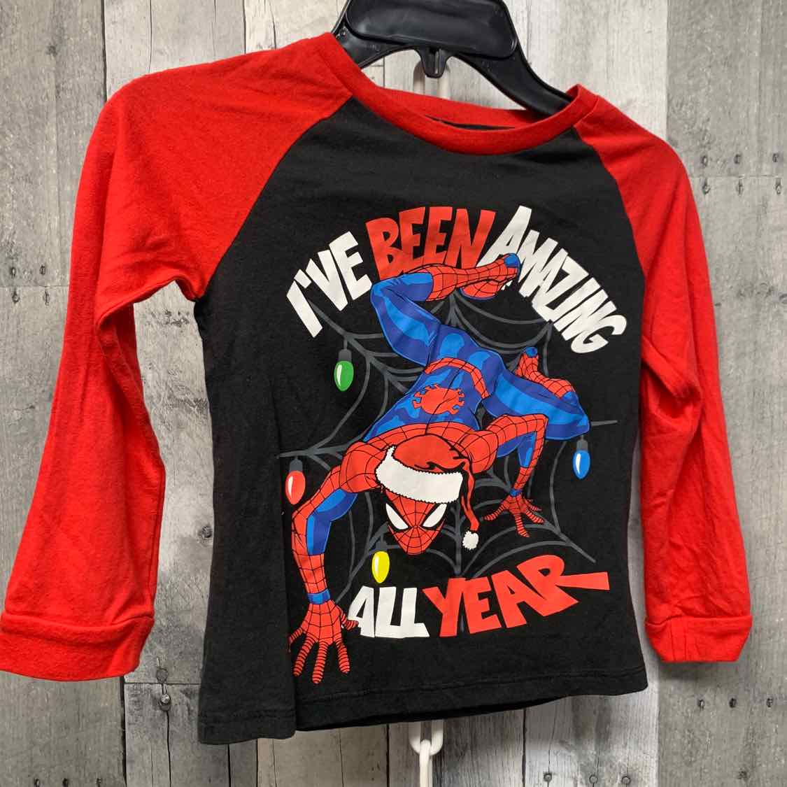 Size 5T Black/Red Marvel Long Sleeve Shirt