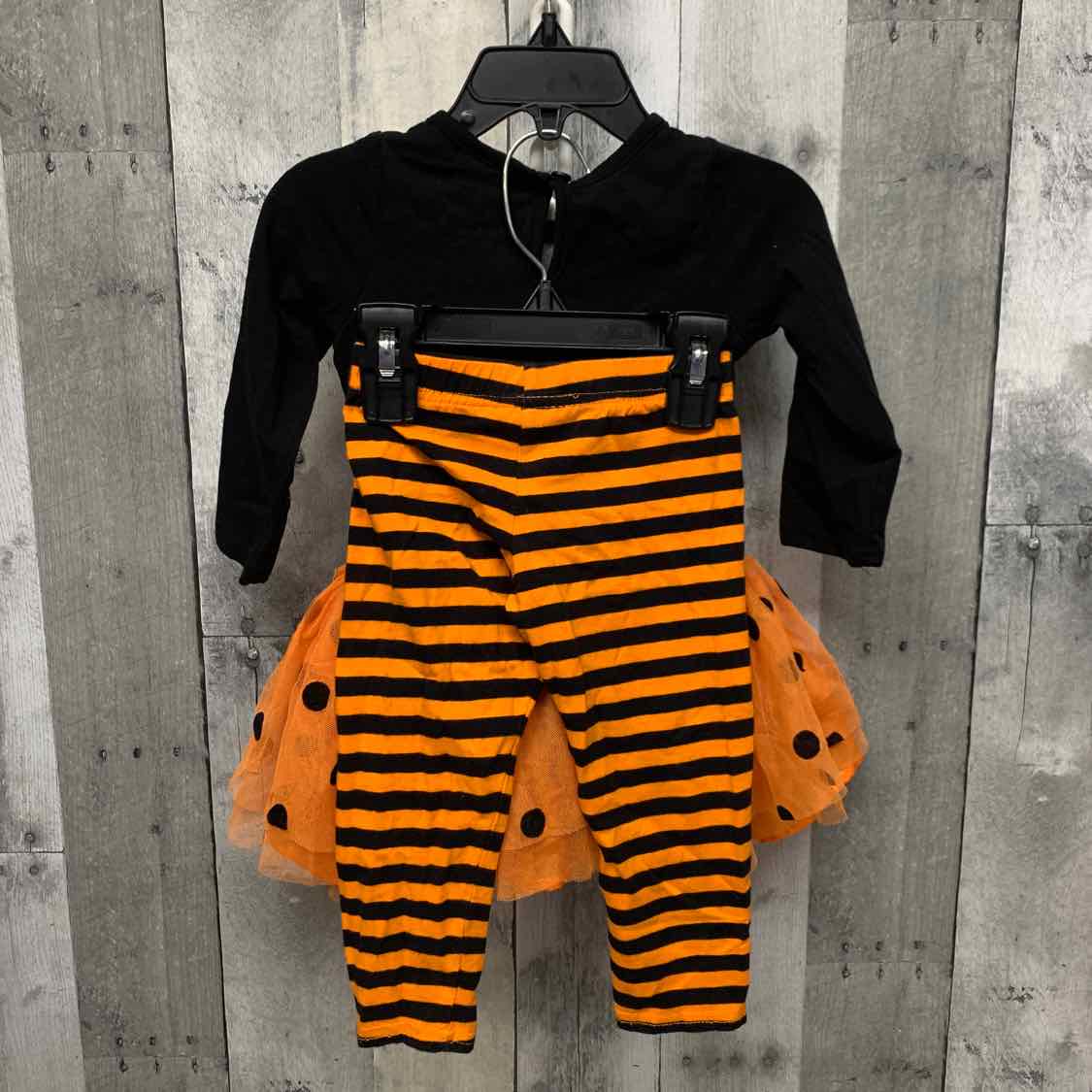 Size 18 Months Black/Orange B Brand Shirt/Leggings