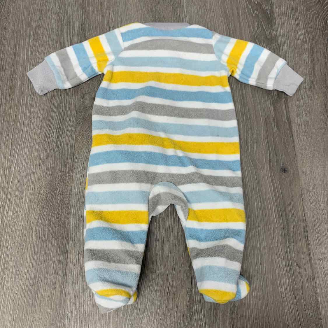 Size Preemie Blue/Gray Simple Joys Footy PJs