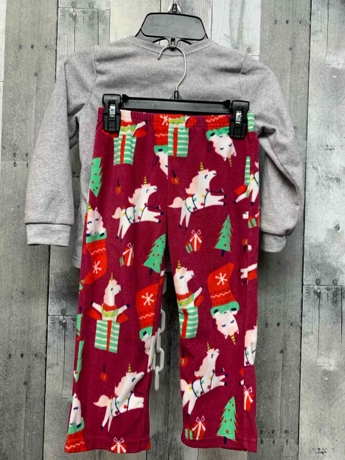 Size 4T Gray/Purple Carter's 2pc PJs