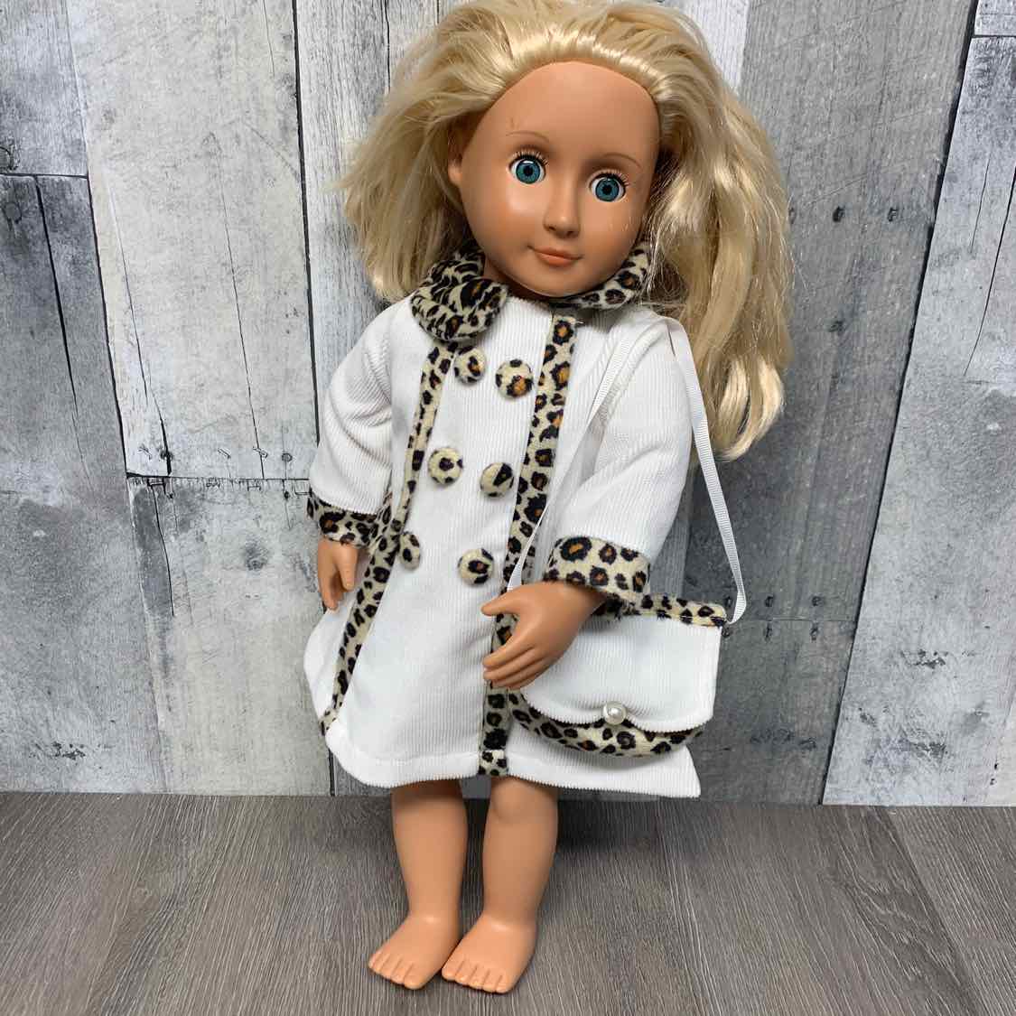 2pc 18" Animal Print Coat w/purse