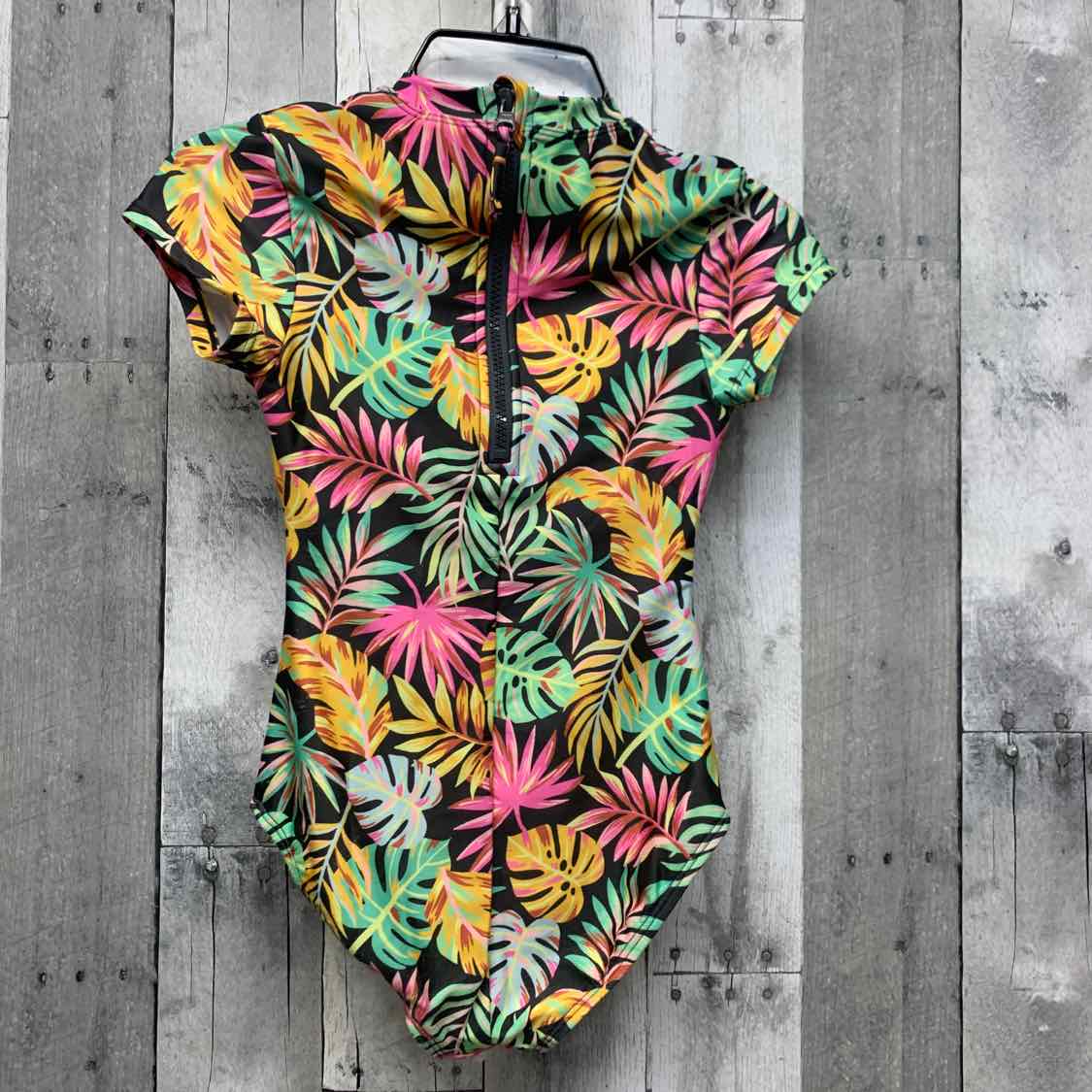 Size Small Gray/Pink Art Class Swim Suit - 1pc - OodlesCB