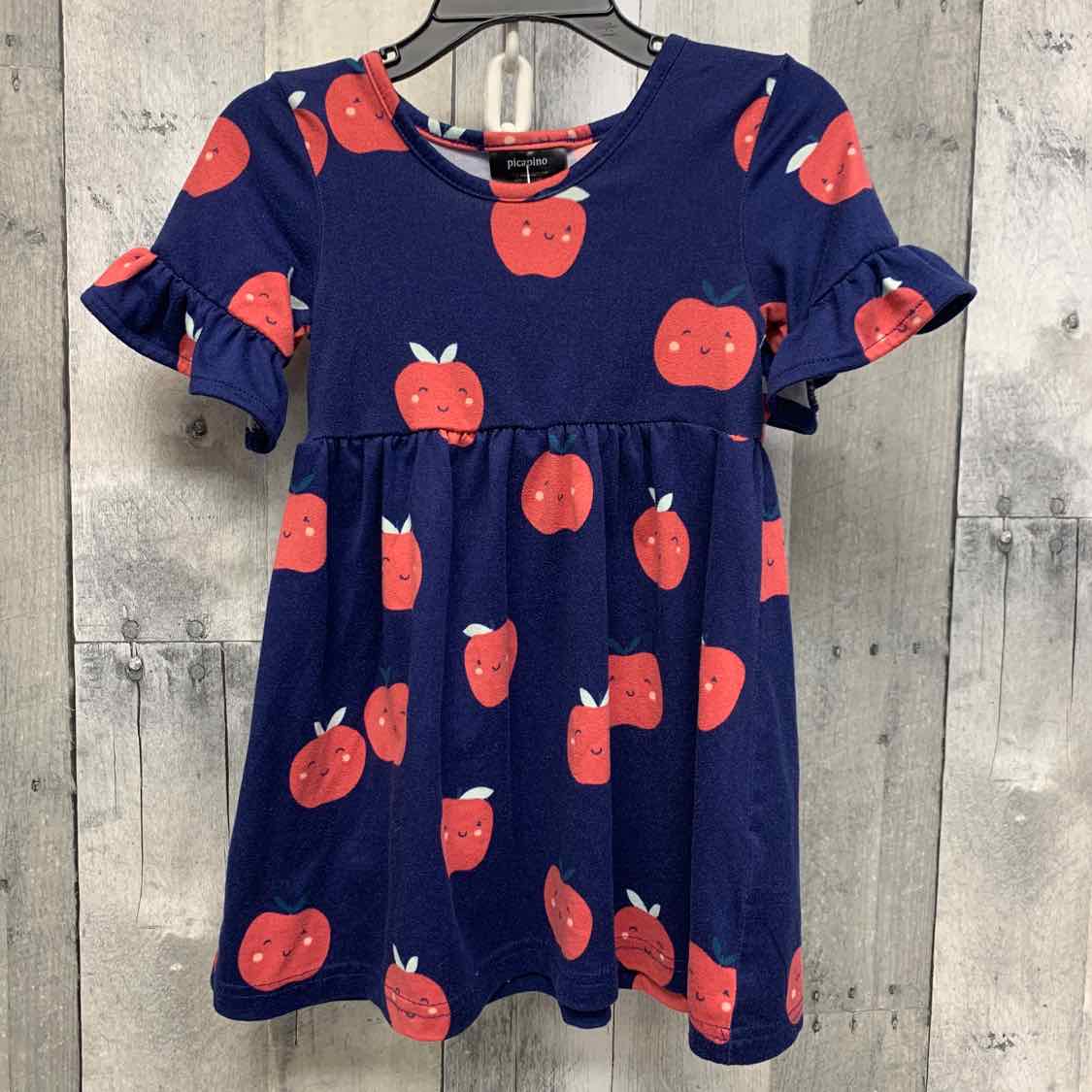 Size 18 Months Navy/Red Picapino Dress - Knit - OodlesCB