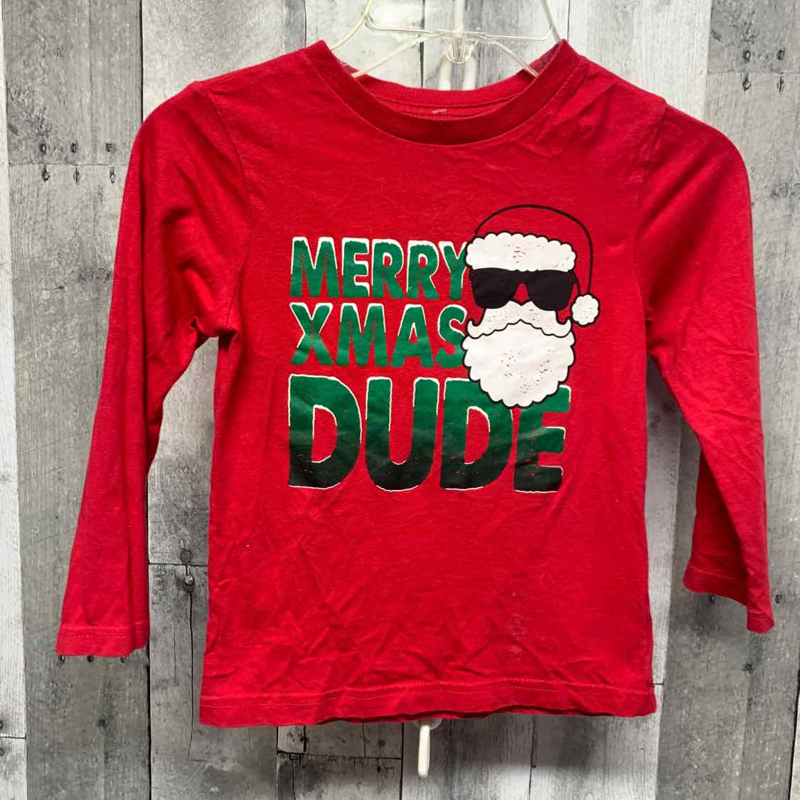 Size 4T Red/Green Children's Place Long Sleeve Shirt