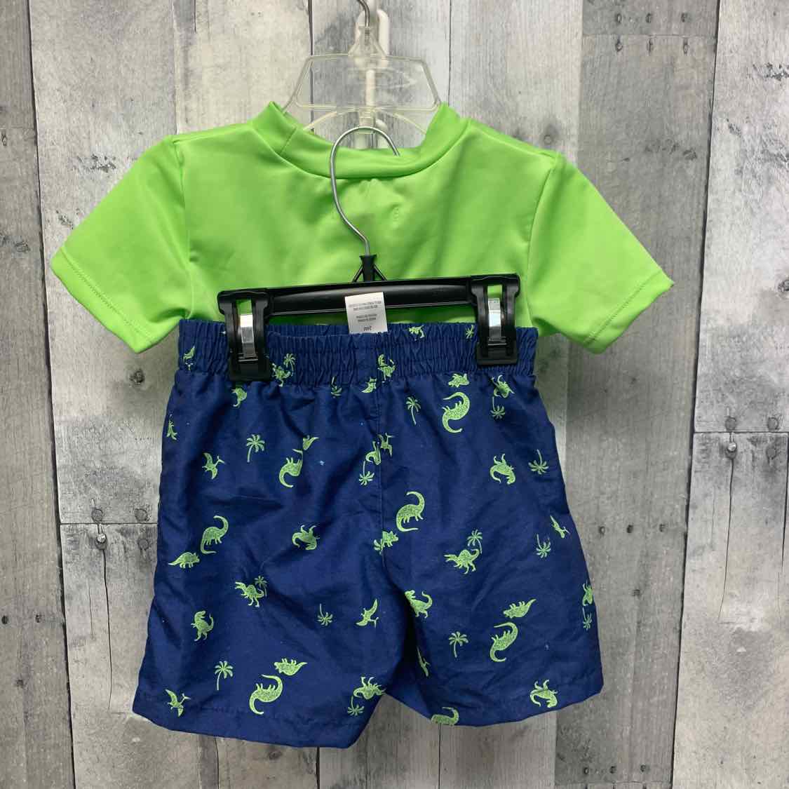 Size 24 Months Green/Navy Mid Brand 2pc+ Swim Suit